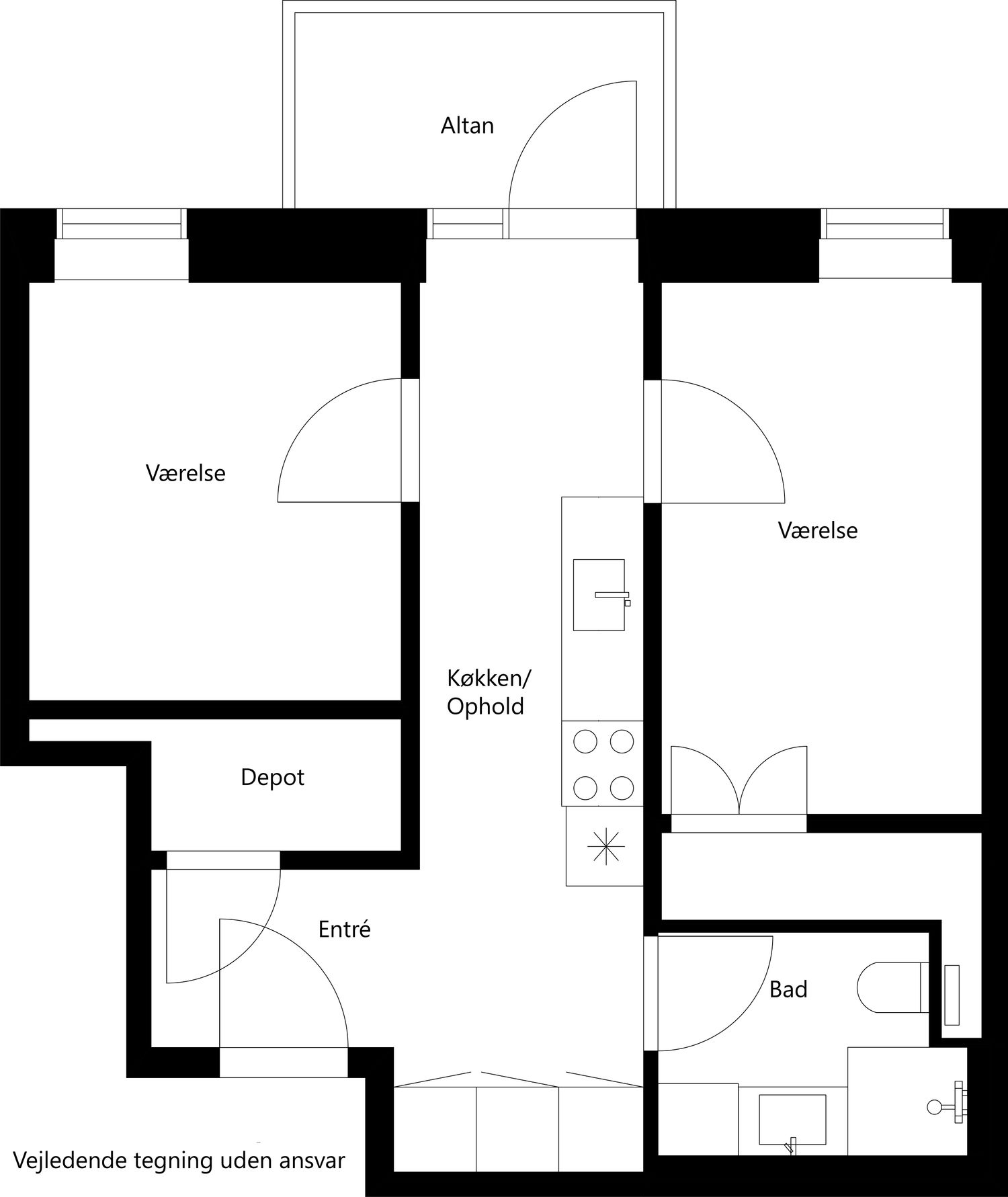 Arresøvej 32, 1. 3. floor plan 0