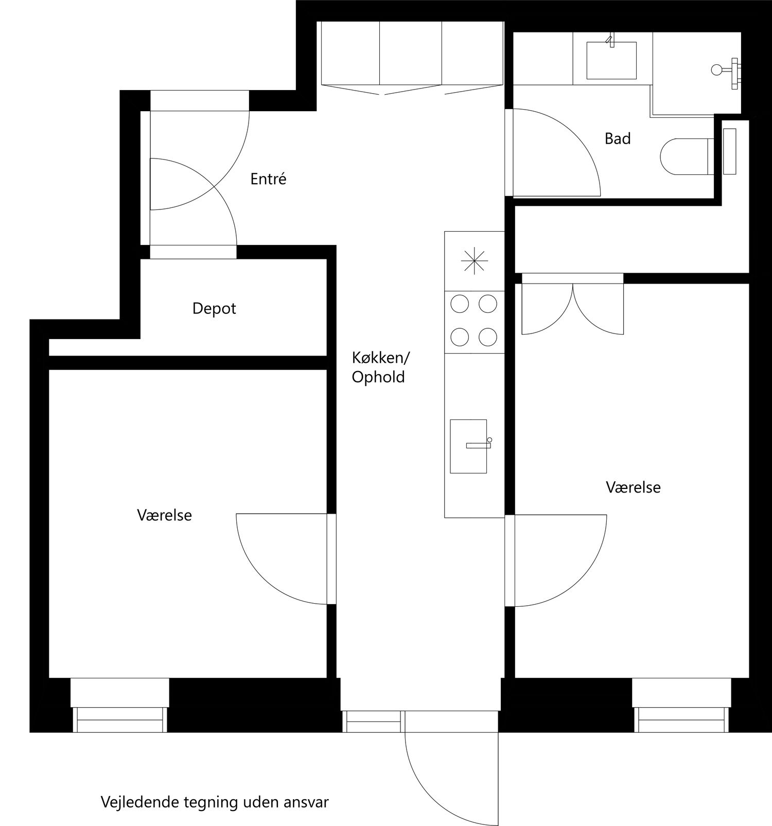 Brassøvej 32, st. 4. floor plan 0