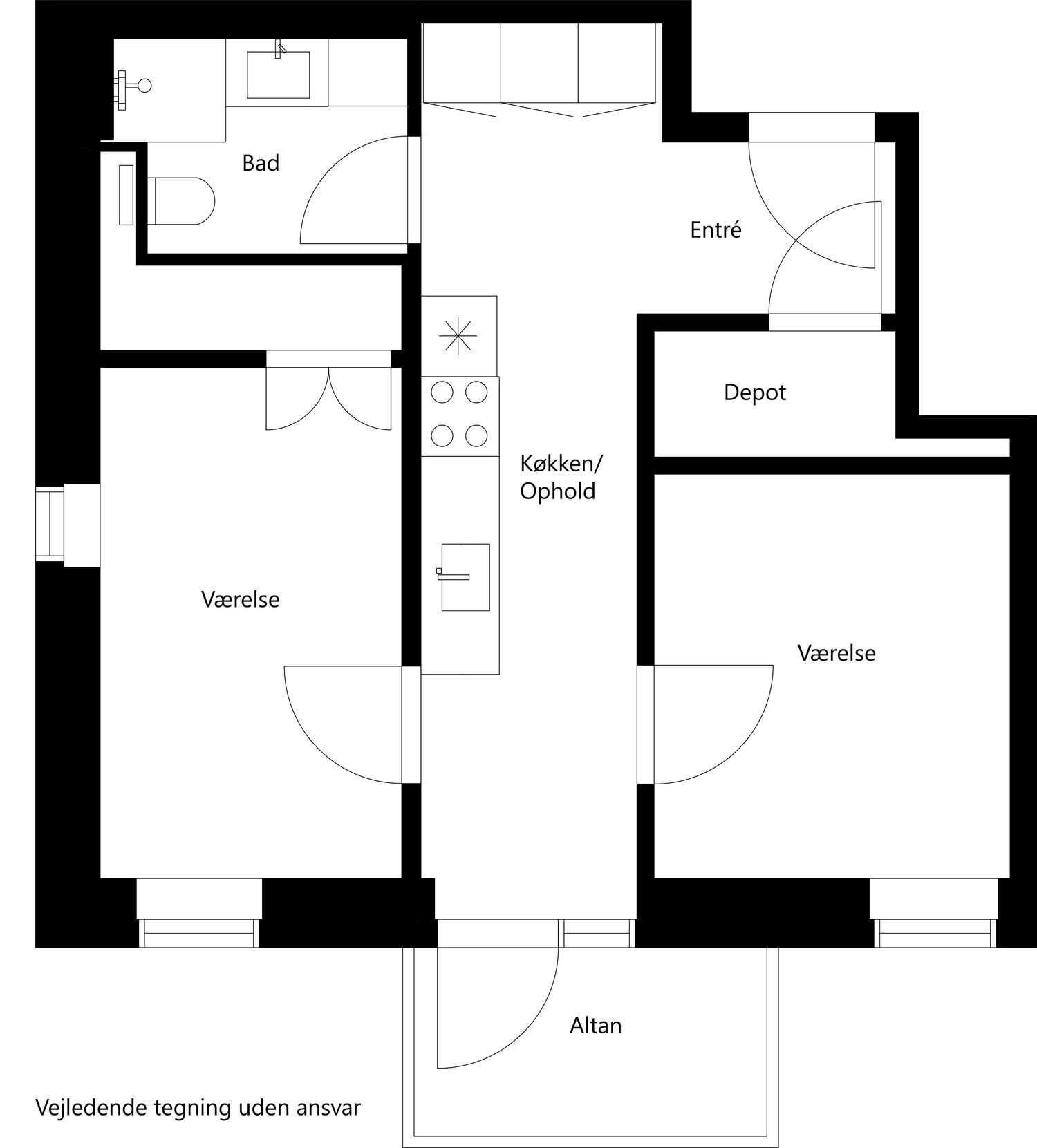 Brassøvej 36, 2. 3. floor plan 0
