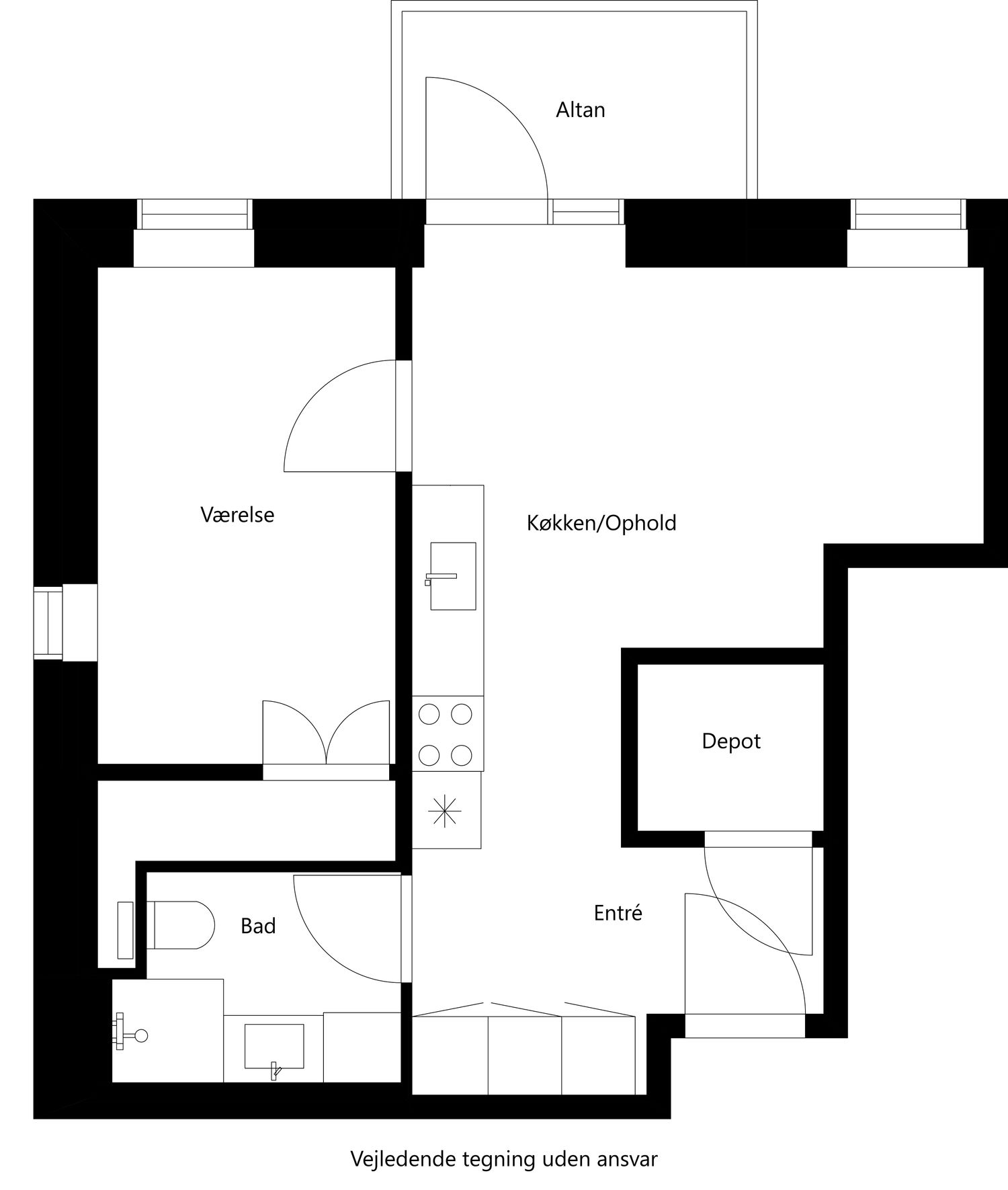 Brassøvej 36, 2. 4. floor plan 0