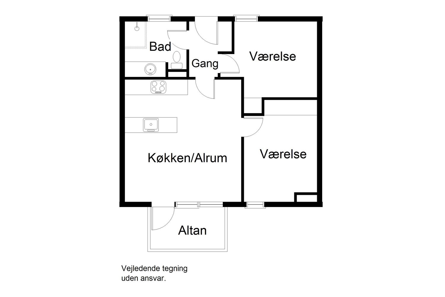 Edithsvej 2B, 21. floor plan 0